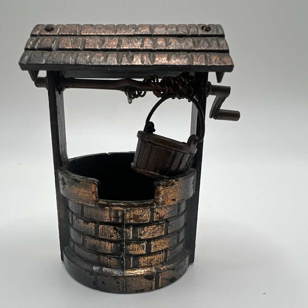 Vintage 1976 Durham Diecast Dollhouse‎ Wishing Well Metal Furniture Moving Parts - Picture 7 of 7